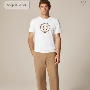 J Crew Vintage-wash cotton "Queens" graphic T-shirt